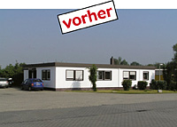 Flach und zu klein